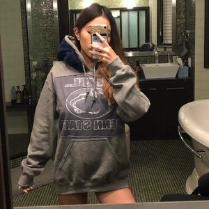 Custom PENN STATE FUR HOOD HOODIE